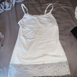 Flexees White Tank Top